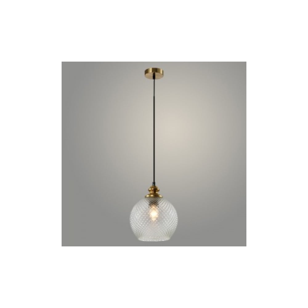 Изображение товара Подвесной светильник РОСТОК 22394/1HQ BR латунь 1x40W