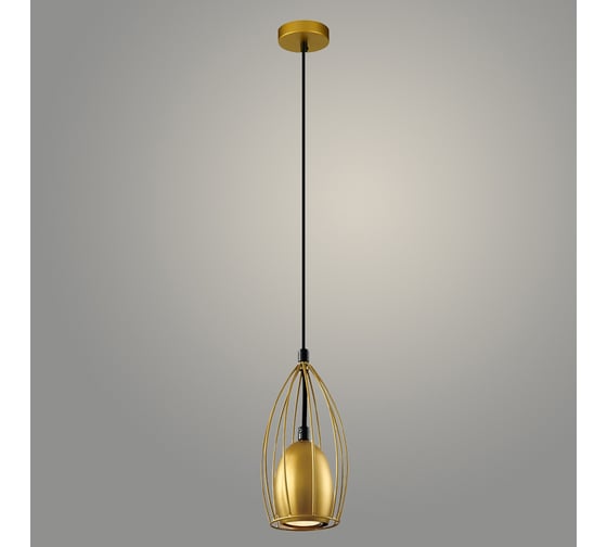 Изображение товара Подвес РОСТОК 23665/1HQ BK+GD черный/золото, 1x25W, GU10, h900, WAN23 988032448