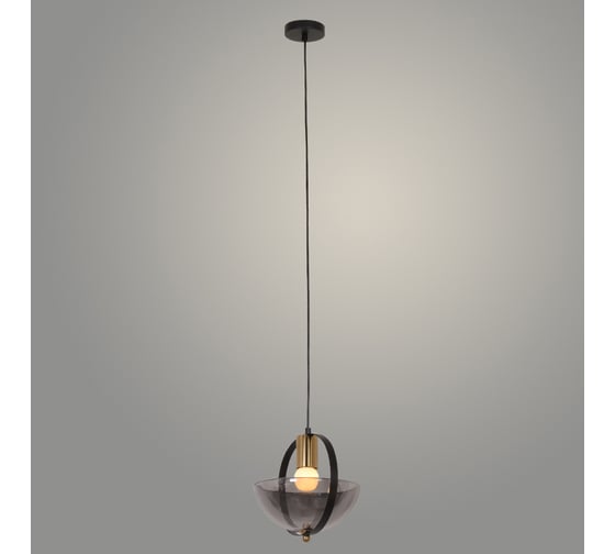 Изображение товара Подвес РОСТОК 230911/1HQ BK+SMOKE черный, 1x40W, E27, d200 h1200, XLD23 988372326