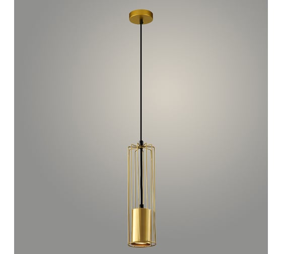 Изображение товара Подвес РОСТОК 23668/1HQ BK+GD черный/золото, 1x25W, GU10, h900, WAN23 988032455