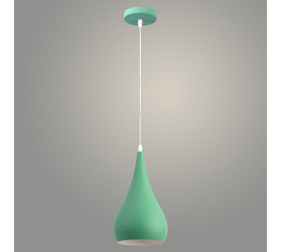 Изображение товара Подвес РОСТОК 7719/1HQ GN+WT зеленый/белый, 1x60W, E27, d160 h280, TXN22 988030154