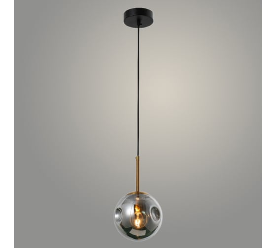 Изображение товара Подвес РОСТОК 74660/1HQ GAB+BK латунь/черный, 1x40W, E14, d150 h800, GNV23 988371297
