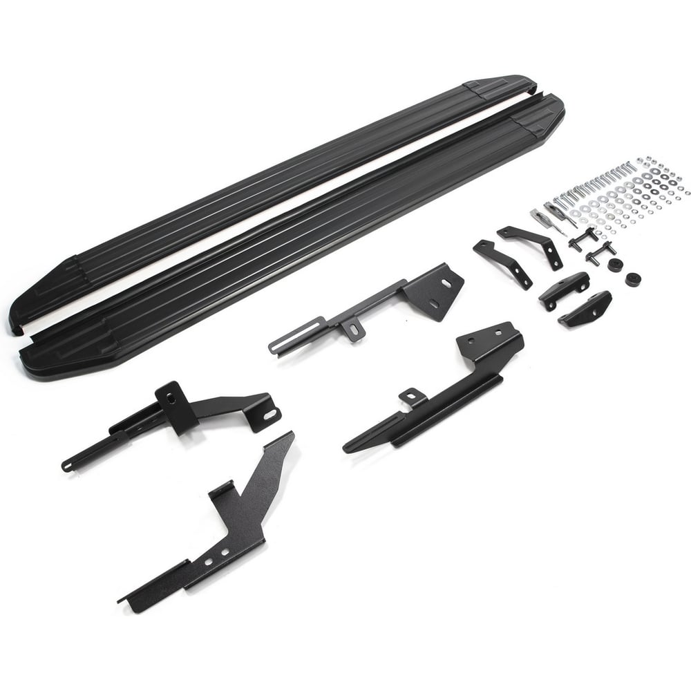 Изображение товара Пороги на автомобиль Rival Premium-Black для Lada Xray 2015-н.в. алюминий 173 см 2 шт