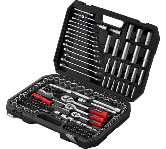 Изображение товара Набор инструментов MTX 1/2, 3/8, 1/4, пластиковый кейс 215 предметов 13589