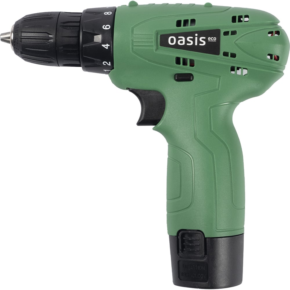 Изображение товара Аккумуляторный шуруповерт OASIS AS-12V Eco, 12 В, Li-Ion, 18+1 ступень