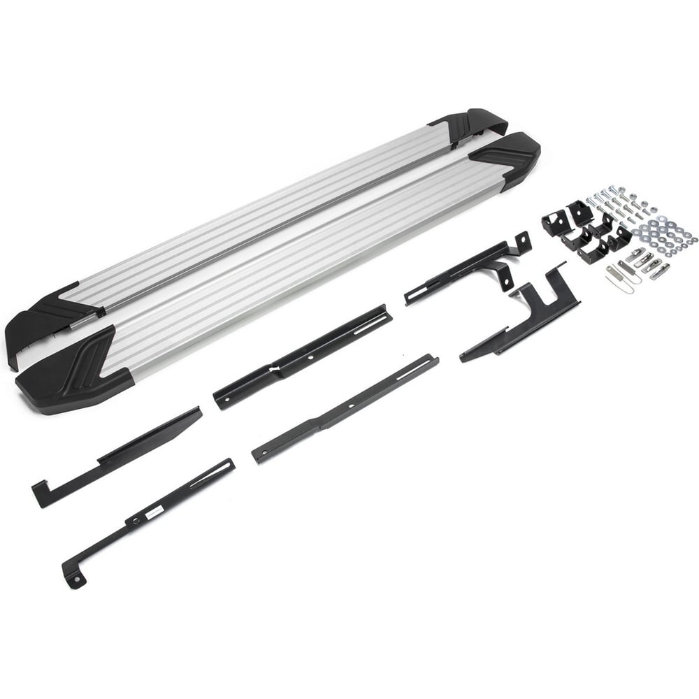 Изображение товара Пороги на автомобиль Rival Silver для Mazda CX-5 2011-2017 алюминий комплект