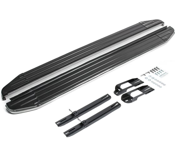 Изображение товара Пороги на автомобиль Rival Premium для Nissan Juke I (полный привод) 2010-2019 г.в., 173 см, 2 шт., алюминий A173ALP.4103.1