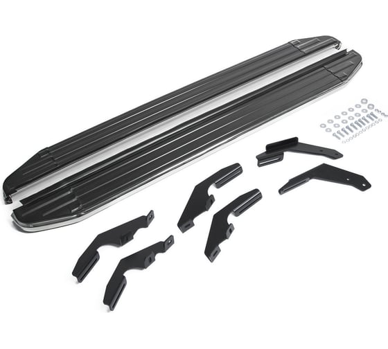 Изображение товара Пороги на автомобиль Rival Premium для Toyota Hilux VIII 2015-2020/2020-н.в., 193 см, 2 шт., алюминий A193ALP.5708.1