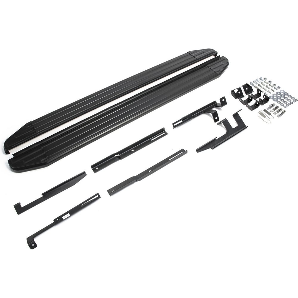 Изображение товара Пороги на автомобиль Rival Premium-Black для Mazda CX-5 2011-2017 алюминий 173 см 2 шт