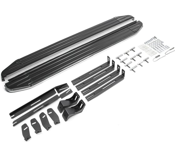 Изображение товара Пороги на автомобиль Rival Premium для SsangYong Actyon Sports II 2012-2016 г.в., 193 см, 2 шт., алюминий A193ALP.5304.1