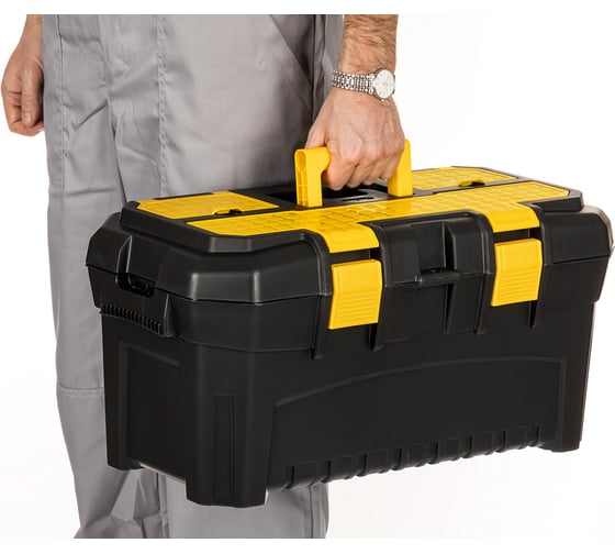 Изображение товара Ящик для инструментов OVK Home Алтай 22,5", 580x320x280 мм, с органайзером и вставкой 221402330/01