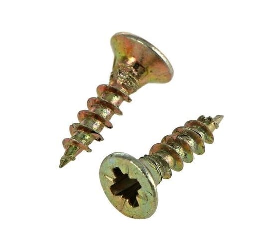 Изображение товара Шуруп саморез потайной для дерева 23 Болта 3,5x12 мм, желтый цинк, 1 кг. B04003501262N0Фкг