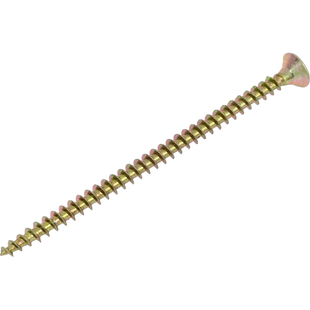 Изображение товара Саморез потайной для дерева 23 Болта 4x70 мм желтый цинк, 20 шт