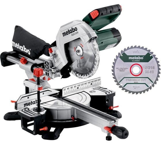 Изображение товара Торцовочная пила Metabo KGS 216 M Set 613216900