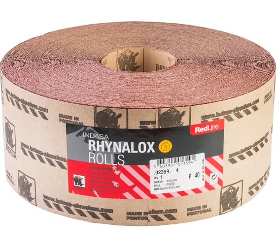 Изображение товара Рулон RHYNALOX (115 мм; 50 м; Р40) INDASA 02359