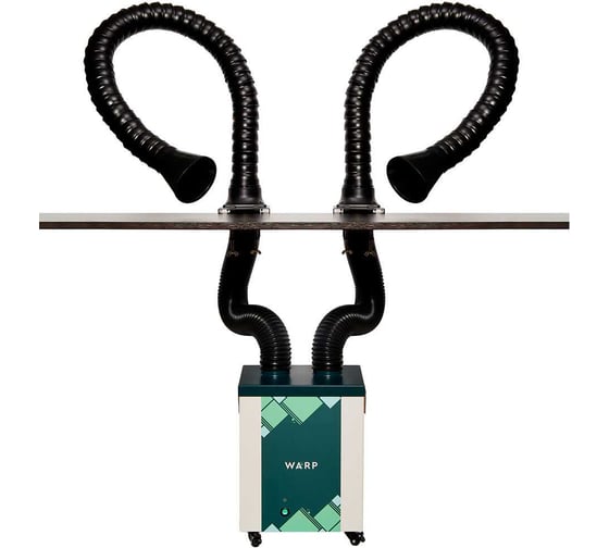 Изображение товара Комплект дымоуловителя ВАРП ВП30 с двумя дымоприемниками 75мм с креплением к столу КВП30-2C75-ПА