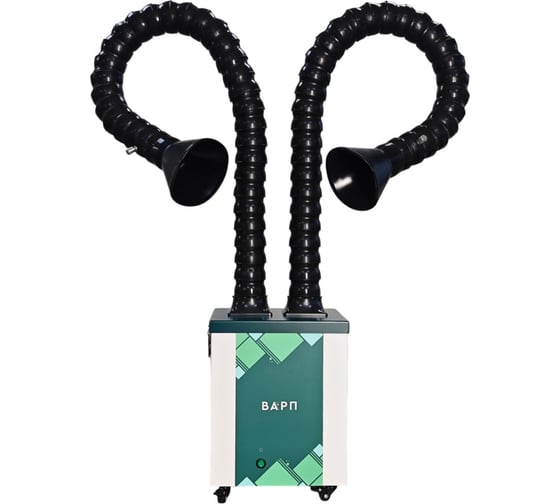 Изображение товара Комплект дымоуловителя ВАРП ВП30 с двумя дымоприемниками 75мм с креплением на блок КВП30-2Б75-ПА