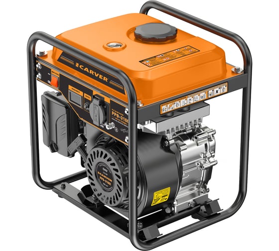 Изображение товара Генератор CARVER PPG -3100I инверторный (2.2/2.5 кВт, 220В, 16А, дисплей) 01.020.00052