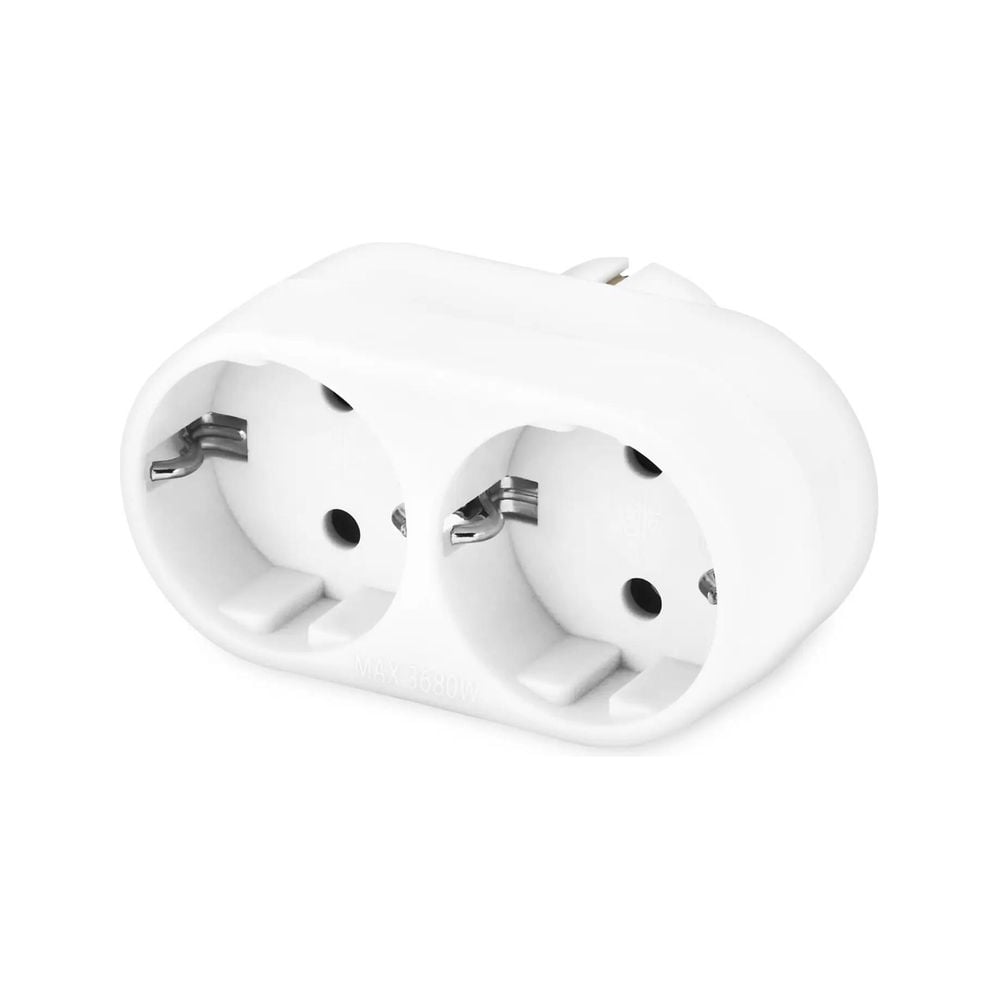Сетевой разветвитель BURO BU-PS2G-W, 2 розетки, белый, пакет ПЭ 352743