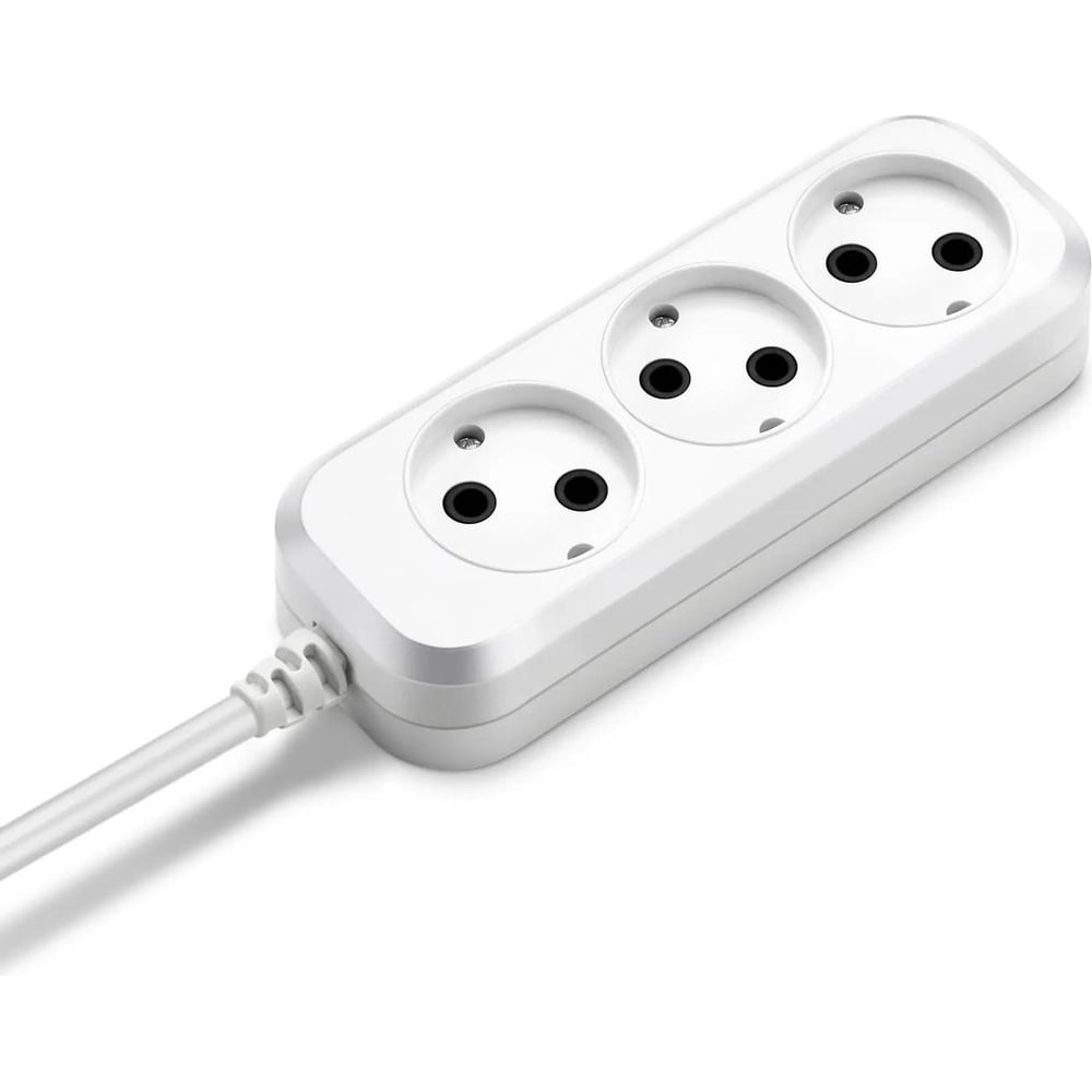 Изображение товара Сетевой удлинитель BURO BU-PSL3.3/W 3м 3 розетки белый бытовой