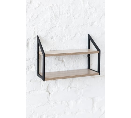 Изображение товара Стеллаж настенный-настольный Титан Мета Ангули 150x450, ясень шимо темный 4670026245462