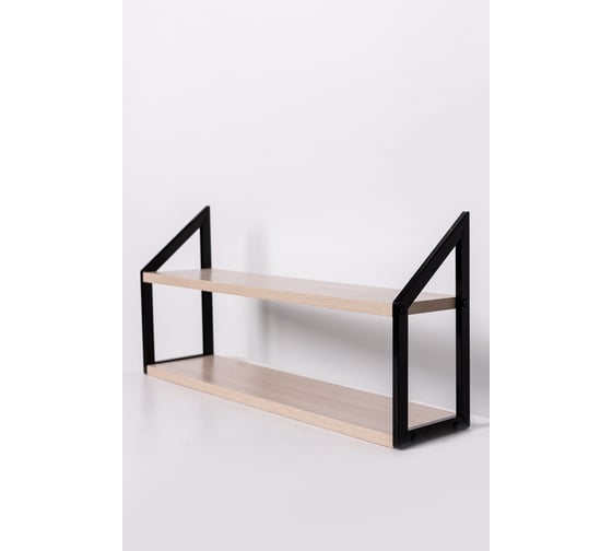 Изображение товара Стеллаж настенный-настольный Титан Мета Ангули 150x600, ясень шимо светлый 4670026245431