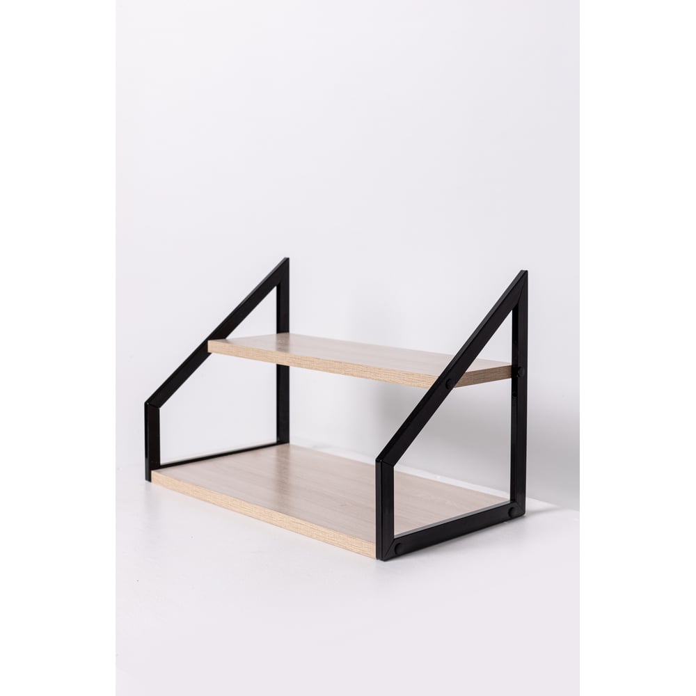 Изображение товара Настенный и настольный стеллаж Титан Мета Ангули 250x450 светлый ясень шимо