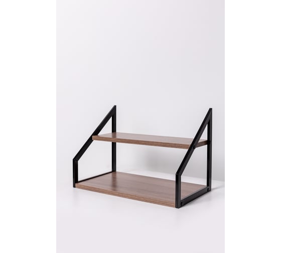 Изображение товара Стеллаж настенный-настольный Титан Мета Ангули 250x450, ясень шимо темный 4670026245486
