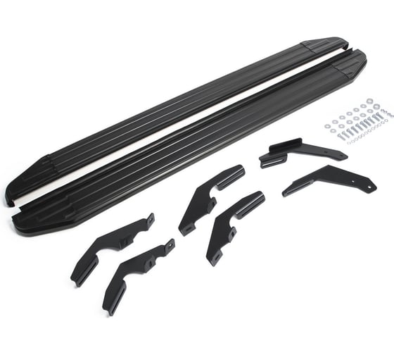 Изображение товара Пороги на автомобиль Rival Premium-Black для Toyota Hilux VIII 2015-2020-2020-н.в., 193 см, 2 шт., алюминий A193ALB.5708.1