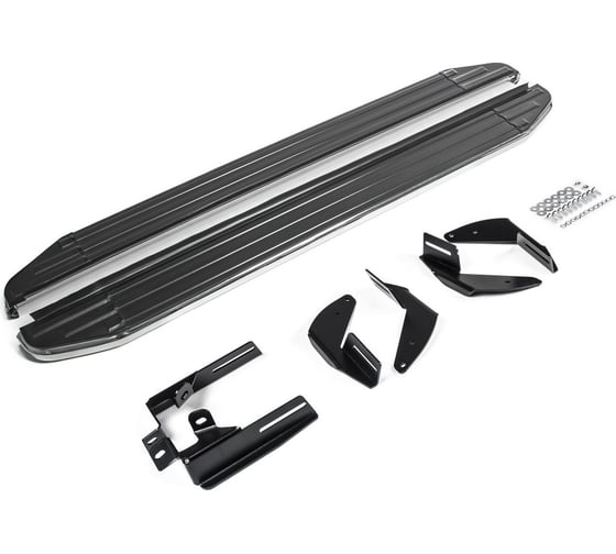 Изображение товара Пороги на автомобиль Rival Premium для Toyota Hilux VII 2005-2015 г.в., 193 см, 2 шт., алюминий A193ALP.5703.1