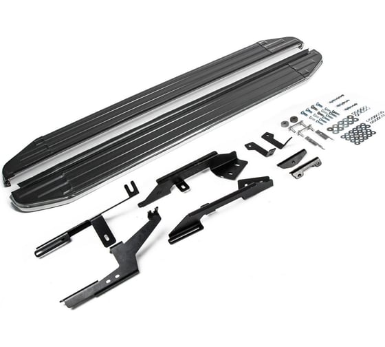 Изображение товара Пороги на автомобиль Rival Premium для Nissan Terrano III 2014-2017 2017-н.в./Renau A173ALP.4701.3