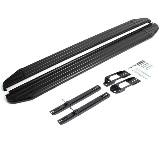 Изображение товара Пороги на автомобиль Rival Premium-Black для Nissan Juke I (полный привод) 2010-2019 г.в., 173 см, 2 шт., алюминий A173ALB.4103.1