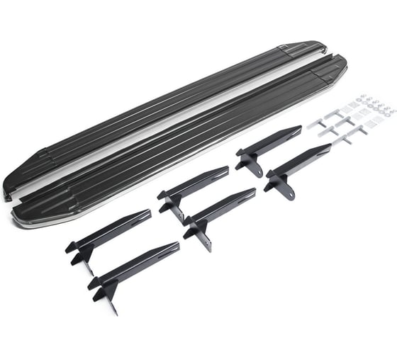 Изображение товара Пороги на автомобиль Rival Premium для Volkswagen Amarok 2010-2016 г.в., 193 см, 2 шт., алюминий A193ALP.5803.1