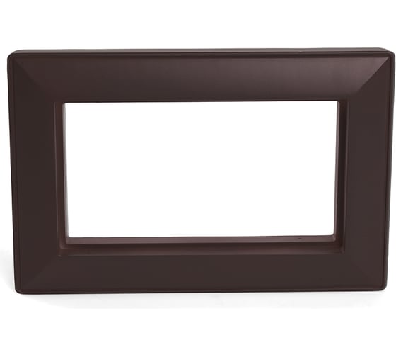 Изображение товара Рамка 2-местная STEKKER (без перемычки), пластик, серия Катрин, PFR00-7012-04, шоколад, 50047