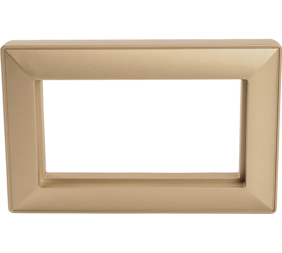 Изображение товара Рамка 2-местная STEKKER (без перемычки), пластик, серия Катрин, PFR00-7012-08, золото, 50044