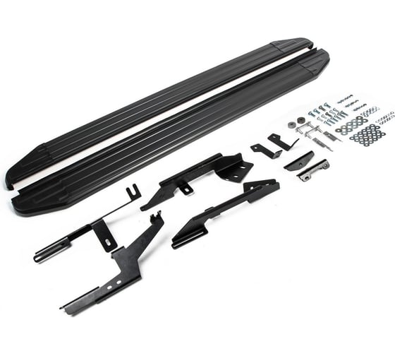 Изображение товара Пороги на автомобиль Rival Premium-Black для Renault Kaptur 2016-2020 г.в., 173 см, 2 шт., алюминий A173ALB.4703.1