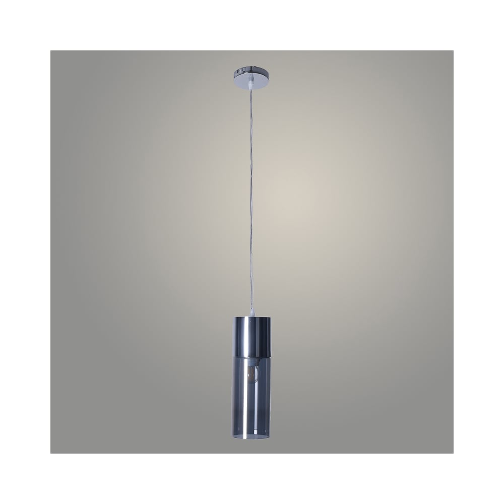 Изображение товара Подвес РОСТОК BK21118/1HQ CR+SMOKE хром/дымчатый, 1x40W, E27, h1000, XLD22 988031953