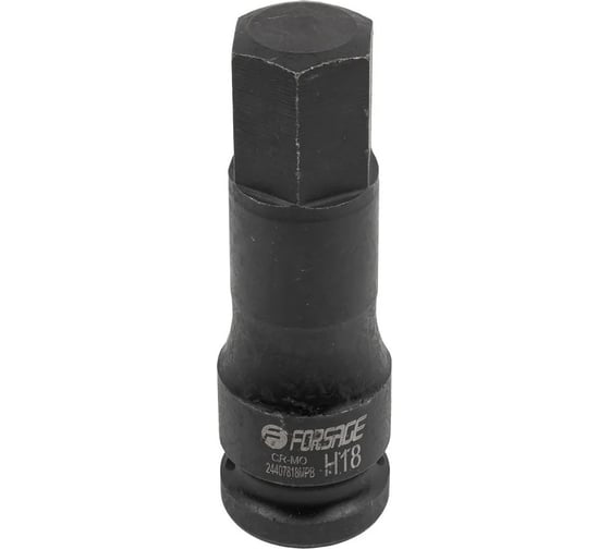 Изображение товара Головка-бита 6-гранная ударная Forsage 18 мм, 1/2" F-24407818MPB(56144)