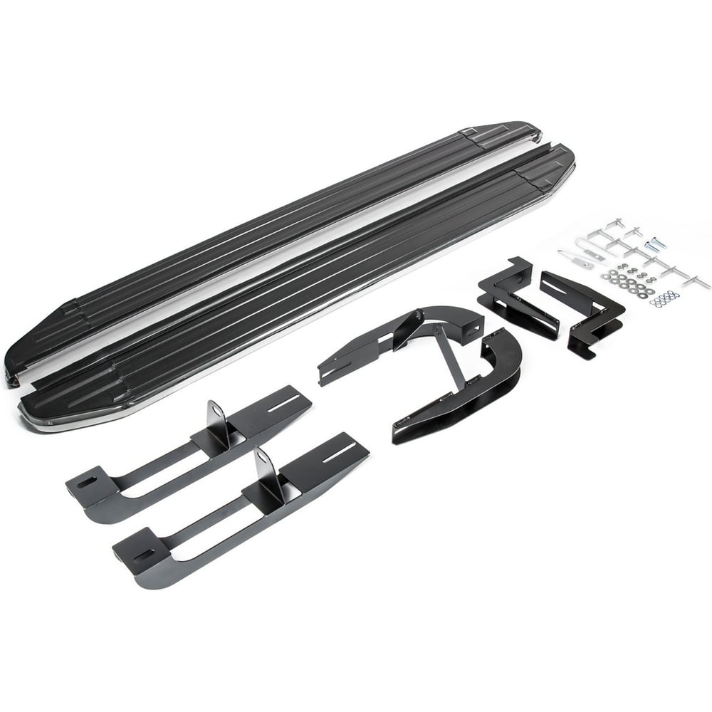 Изображение товара Пороги Rival Premium для Hyundai Santa Fe II 2006-2012, алюминий, 173 см