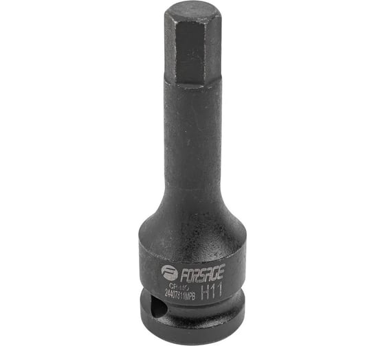 Изображение товара Головка-бита 6-гранная ударная Forsage 11 мм, 1/2" F-24407811MPB(56139)