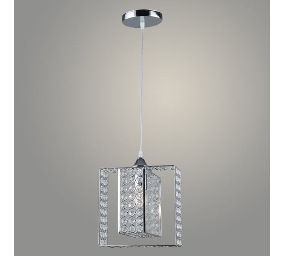 Изображение товара Подвес РОСТОК E2300/1HQ CH хром/хрусталь, 1x40W, Е27, d220 h800, QH23 988032258