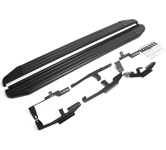 Изображение товара Пороги на автомобиль Rival Premium-Black для Mazda CX-5 II 2017-н.в., 173 см, 2 шт., алюминий A173ALB.3802.1