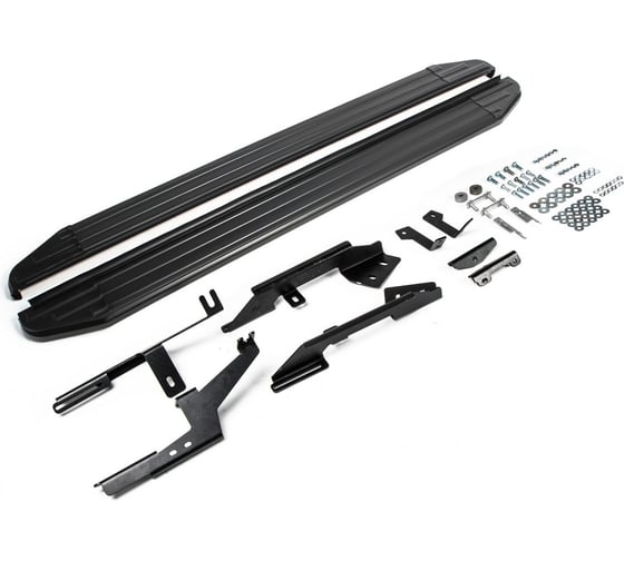 Изображение товара Пороги на автомобиль Rival Premium-Black для Nissan Terrano III 2014-2017 2017-н.в. A173ALB.4701.3