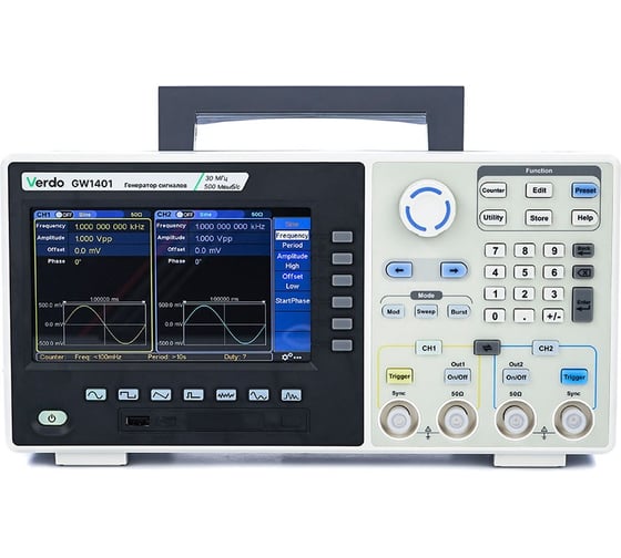 Изображение товара Генератор сигналов VERDO GW1401 30 МГц, 500 Мвыб/с GW140100