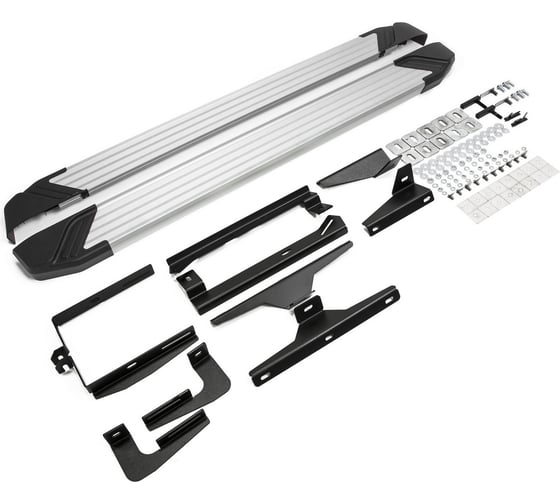 Изображение товара Пороги на автомобиль Rival Silver для Lexus NX 2014-2017 г.в., 173 см, 2 шт., алюминий F173AL.3202.1