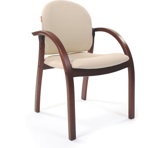 Изображение товара Компьютерное кресло CHAIRMAN 659 Терра кожзам 101 беж матовый/темный орех 00-06090266