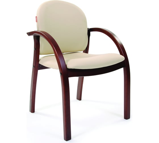 Изображение товара Компьютерное кресло CHAIRMAN 659 Терра кожзам 101 беж матовый/темный орех 00-06090266