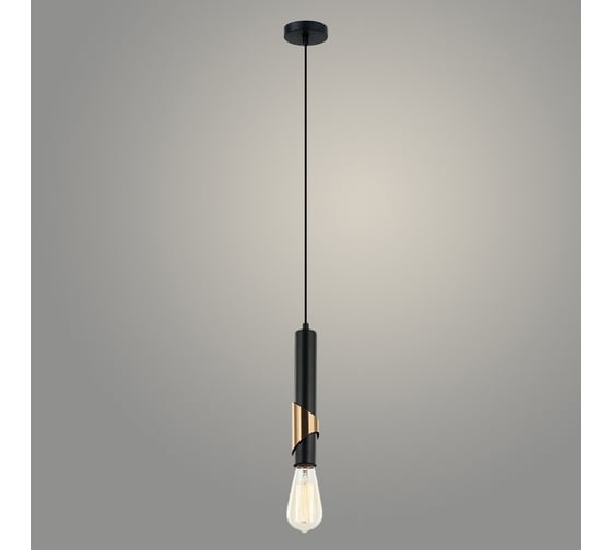 Изображение товара Подвес РОСТОК MDM4265/1HQ BK+BRO черный/коричневый, 1x60W, E27, d65 h1310, XLD22 988027574