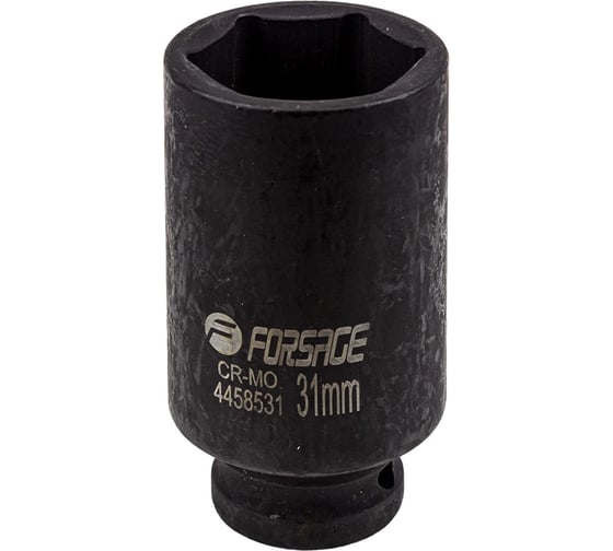 Изображение товара Головка ударная Forsage глубокая 31 мм, 6 граней, 1/2" F-4458531(55015)