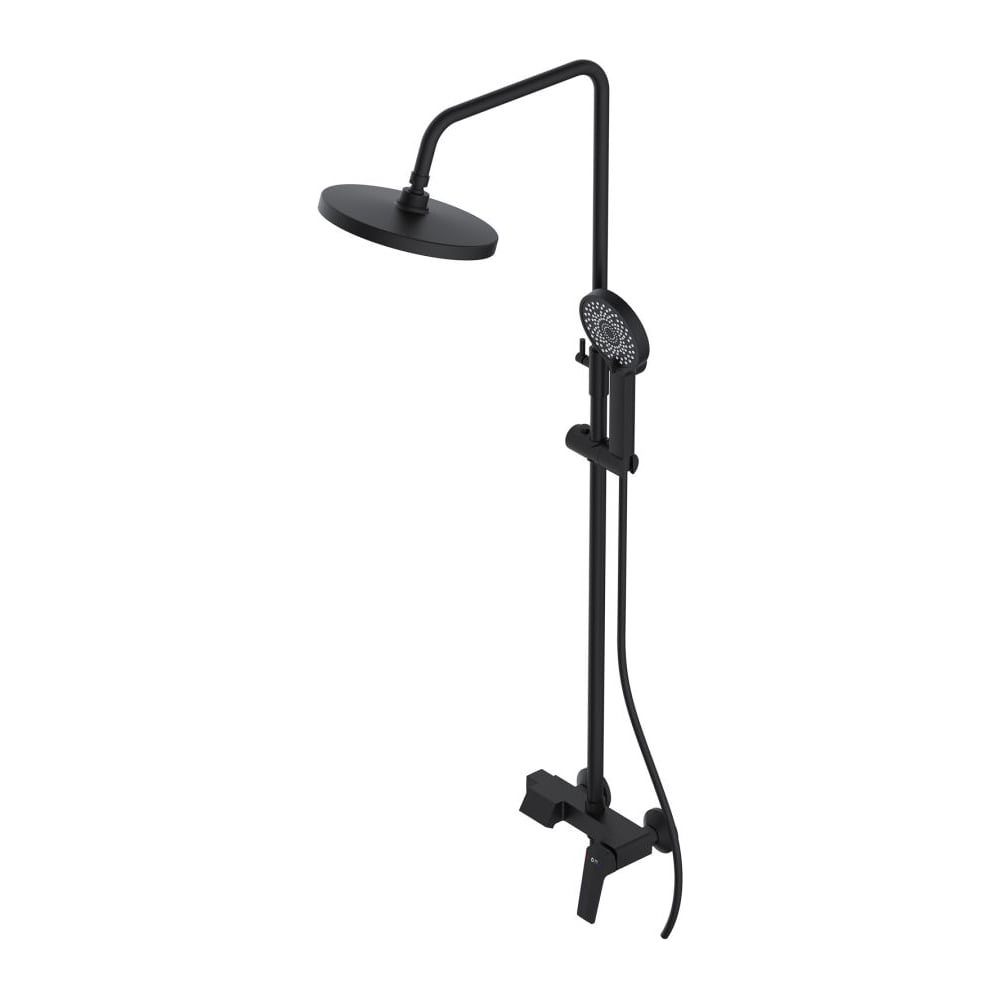Изображение товара Душевая система AV Engineering D35 серия WIN черная с верхним и ручным душем